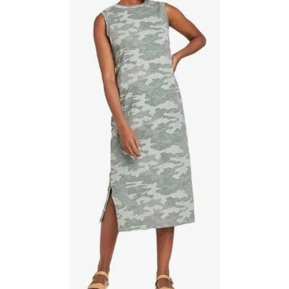 Universal Thread Green Camo Midi Dress